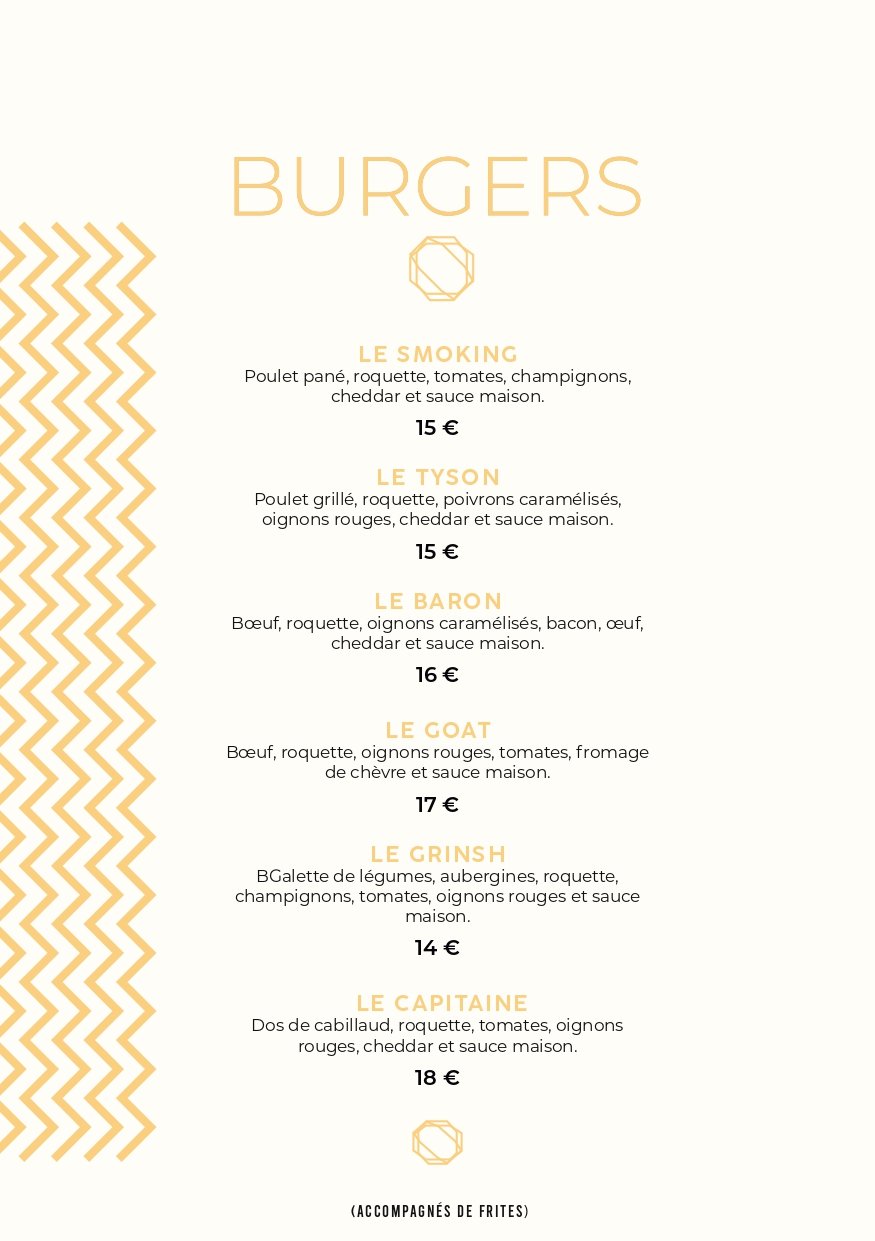 Menu Page 1